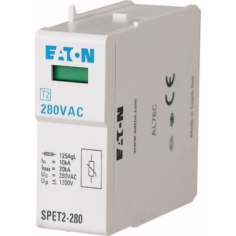 Cartouche parafoudre 280VAC 10kA 000168740 EATON SPET2-280