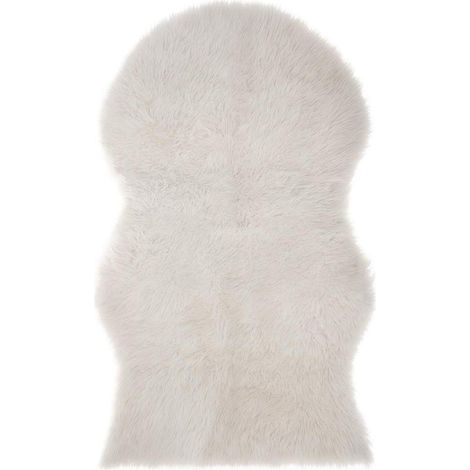 Tapis décoratif Fourrure Ivoire 90 x 150 cm - Atmosphera (1/5)
