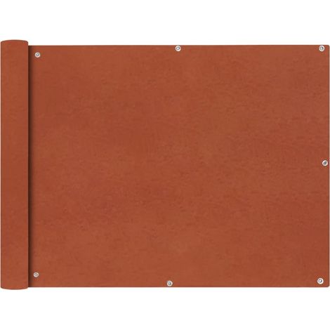 Paravento per balcone protezione privacy paravento in tessuto Oxford 90 x 600 cm marrone ocra 020010180
