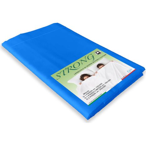 LENZUOLO di sopra CORDONETTO STRONG bluette made in Italy Una Piazza