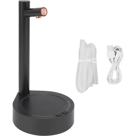 Distributeur d'eau électrique, Pompe de Bouteille d'eau de Batterie du Matériel 1800mah d'ABS d'interface d'USB pour la Maison (Noir) (1/3)