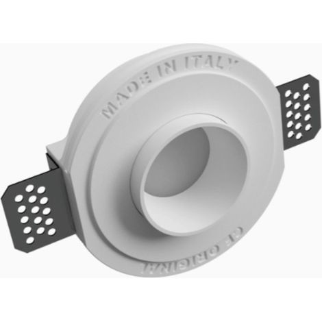 Spot encastrable lampadari bartalini noirb gu10 led plâtre métal, finition métal blanc