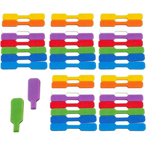 Etiquettes de Cable 8 Couleurs pour Organisation de Fil Electrique (1/5)