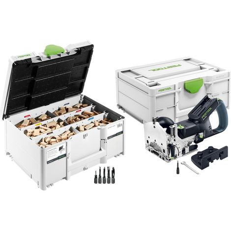 Festool DFC 500 E-Basic Fresatrice per tasselli a batteria DOMINO 18 V 4 - 10 mm + assortimento tasselli + Systainer - senza batteria, senza caricabatteria