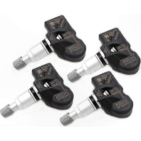 Sensor de sistema de monitoreo de presión de neumáticos TPMS de 433 MHz para automóviles - Paquete de 4 (1/4)