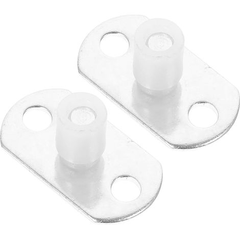 lot de 2 guide de sol pour porte coulissante, inox (1/5)