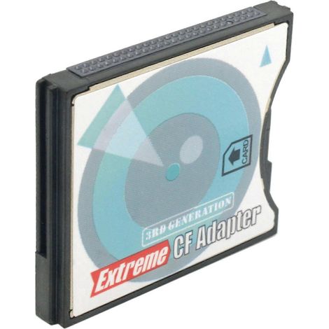 MMC SD zu CF Kartenleserhülle mit Unterstützung für drahtloses WLAN und SD-Karten Typ II Adapter (1/5)