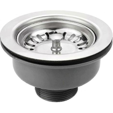 Panier de vidange en acier inoxydable pour évier de cuisine, 114 mm d'épaisseur, résistant aux hautes températures et antirouille, pour évier de cuisine ou de salle de bain, lot de 1