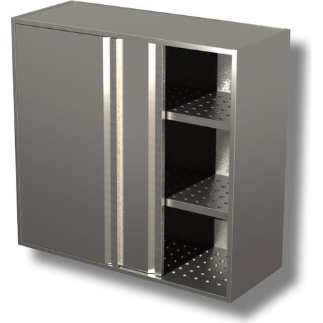 Armoire murale 2 etageres egouttoir avec portes coulissantes  - Ristopro