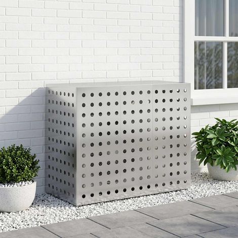 vidaXL Funda para Aire Acondicionado Plateado 110 x 50 x 80 cm (1/5)
