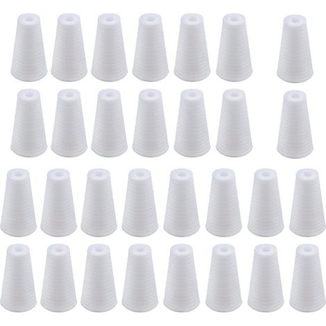 Poignées de cordon de serrage - 30 pièces - Cordon de sécurité pour rideau - Boutons de cordon - Ajusteur de cordon - Connecteur de chaîne de rideau - Store enrouleur - Pour stores et stores à enroule (1/5)