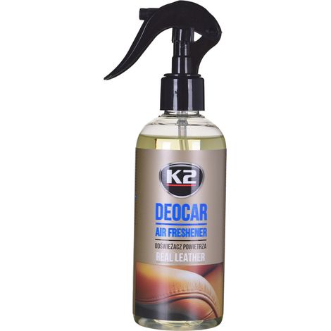 K2 CAYON Spray Ambientador – Eliminador de Olores – Spray Ambientador para Coche, Oficina y Hogar – Más de 700 Aplicaciones 250 ml (Cuero Auténtico) (1/4)