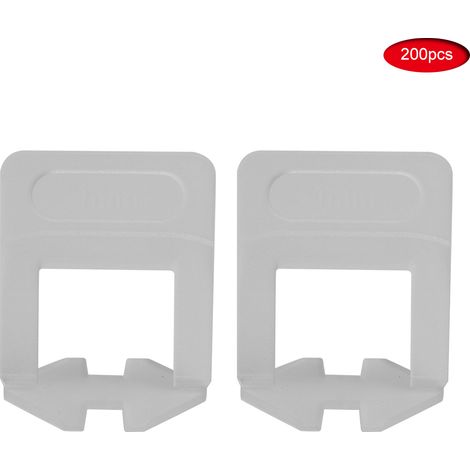 Lot de 200 cales de nivellement carrelage 1mm, clips base pour système de pose, outil professionnel de mise à niveau, accessoire de carreleur, 200 pièces (1/5)