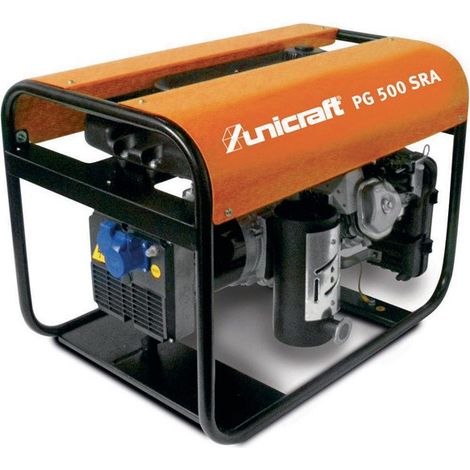 Groupe électrogène PG 500 SRA 3,9 kVA,4,6 kVA essence UNICRAFT
