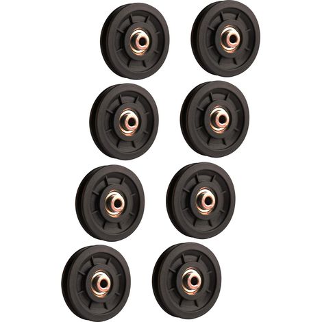 Roue de poulie de gymnastique de 90 mm, poulies à roulement universelles pour machine à câble, équipement de fitness, pièce de rechange résistante à l'usure et à l'abrasion (1/5)