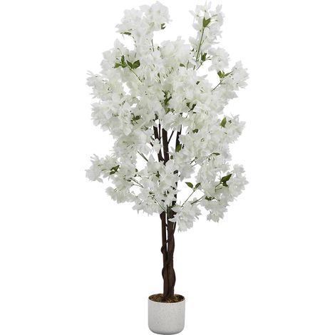 Cerisier Artificiel en Fleurs 150cm Plante Artificielle en Pot avec Fleurs pour la Maison, Le Bureau et la décoration de Mariage Arbre Artificiel Sakura