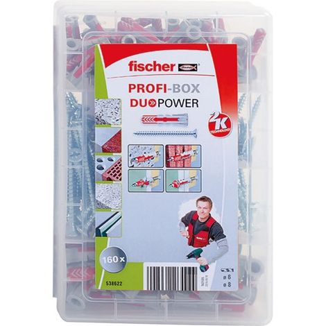 FISCHER - Cheville Masterbox duopower avec vis X50 pièces