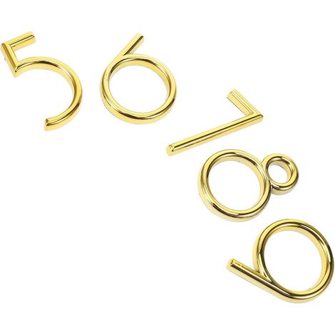 5 Pièces Numéros de Maison Autocollants Chiffres Auto-adhésifs pour Porte et Boîte aux Lettres Décoration Moderne pour Appartement Hôtel Bureau (1/5)