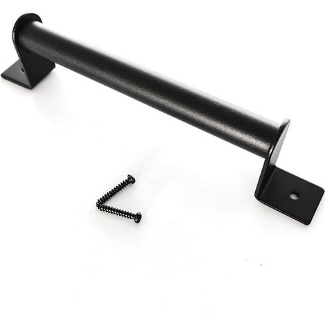 Scheunentorgriff, robust, schwarz, Scheunentorbeschläge aus Kohlenstoffstahl mit robustem Türgriff für Schiebe-Scheunentor, 23 cm, A (1/4)