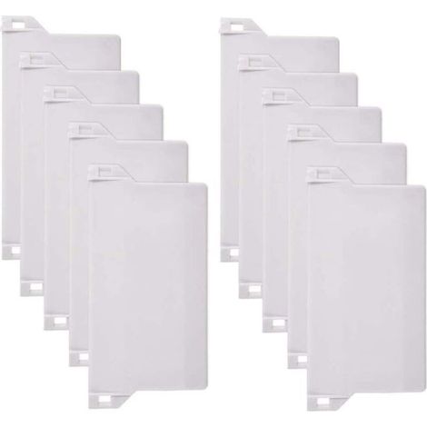 10pcs Poids Aveugles Verticaux, 125mm Poids pour Stores Verticaux Lattes Inférieure Lattes De Remplacement des Pièces De Rechange, Blanc (1/5)