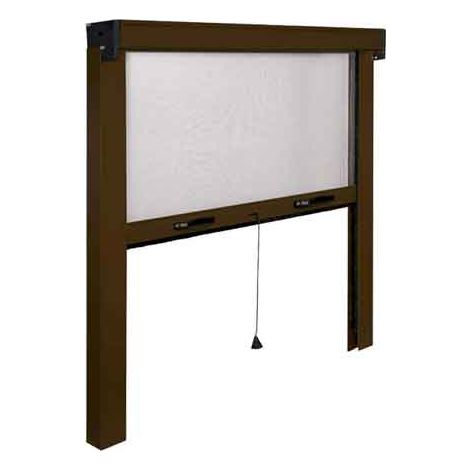 ZANZARIERA AVVOLGIBILE VERTICALE 140x160 cm - Bronzo
