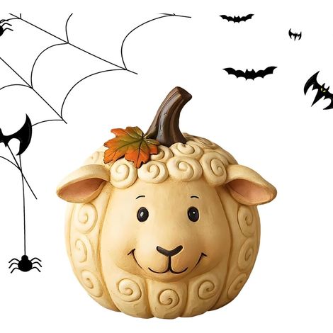Figurines d'Halloween Figurines Moutons Mignons En Résine Pour Décoration Statues Animaux Décoration Thanksgiving pour Maison Salon Cuisine Chambre Entrée Bureau (1/5)