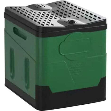 Toilettes de voiture pliables, robustes et portables, idéales pour les voyages d'urgence, le camping et les excursions en pleine nature (vert armée).
