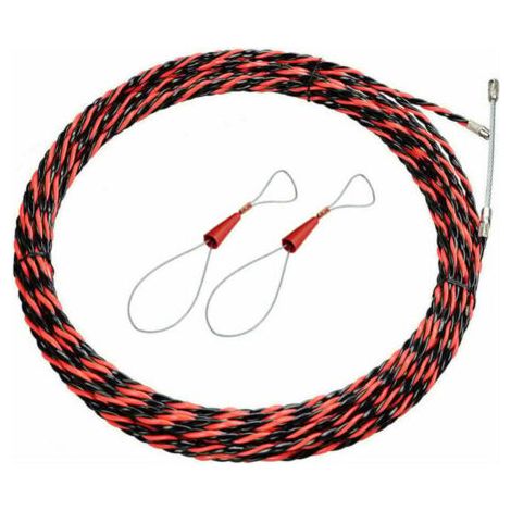 Pair Elektriker-Drahtzieher, Elektrikernadel, 50 m, elektrischer Drahtzieher, 5 mm Durchmesser, Drahtziehernadel, einziehbare Installation für Kabelzieher und Verlängerung in flexibler Spirale aus (1/5)