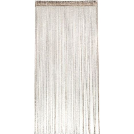 royaluxe - Rideau à Perles 95x200cm - Rideau Décoratif Murale - Séparation d'Espace Élégante-Champagne (1/5)