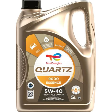 Quartz 9000 essence 5W-40, Huile moteur, 5 litres (1/5)