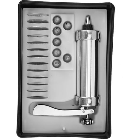 Kekspresse-Set aus Aluminiumlegierung zum Spritzbeuteln und Dekorieren von Kuchen – ideal zum Selbermachen und Backen. (1/5)