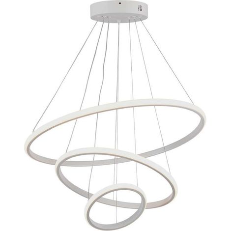 V-TAC LED Kronleuchter mit 3 Kreisen 32W Metall 604020cm Warmweiß