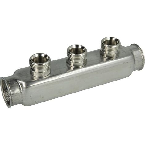 Nourrice de distribution individuelle 3 circuits 1'' FF x 3/4'' eurocône