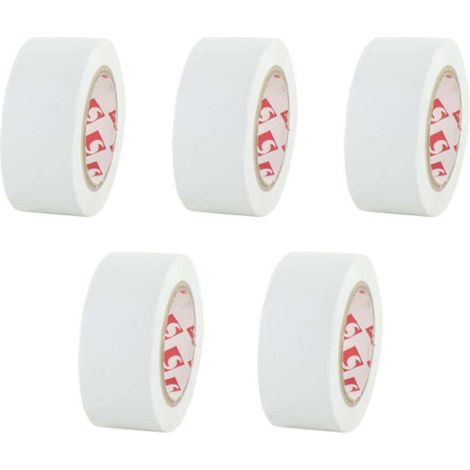 Lot de 5 rubans adhésifs électriques SCAPA - PVC - 19mm - 2702-19-blanc