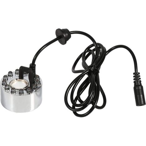 Brouillard d'eau de Bassin de Fontaine, humidificateur d'air de brumisateur d'atomiseur de nébuliseur ultrasonique,12 LED 24 V Couleur(Three-Color Gradient Atomizer) brumisateur à ultrasons br (1/5)