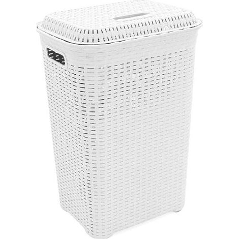 PORTABIANCHERIA LT 60 RATTAN BIANCO