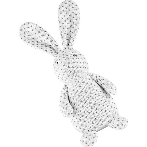 Precioso muñeco de conejito de Pascua, adorable modelo de animal blanco