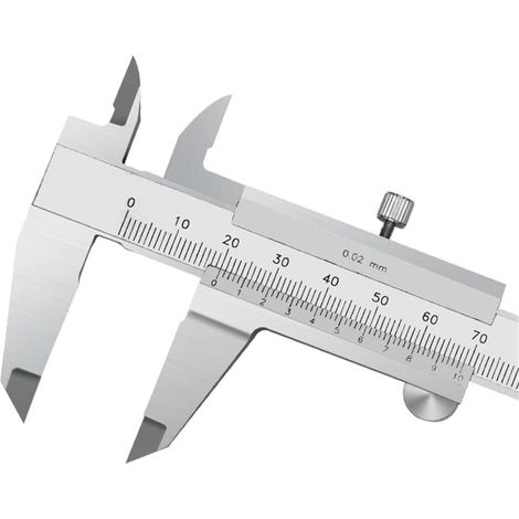 Outil de Mesure étriers Vernier 0-150mm 0.02mm étriers de précision Pied à Coulisse numérique en Acier Inoxydable avec vis de Verrouillage (1/5)
