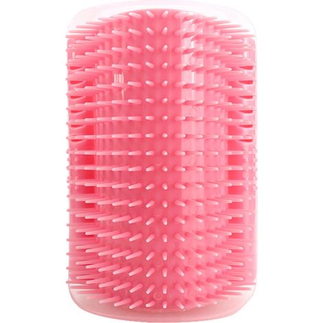 Peigne de toilettage pour animaux de compagnie Angle Friction Peigne de massage pour animaux de compagnie + Menthe(rose)