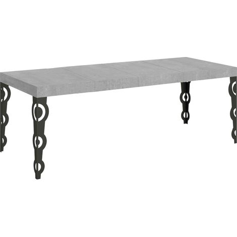 Tavolo Allungabile 180/284x90x77 cm Karamay Premium Cemento (1/4)