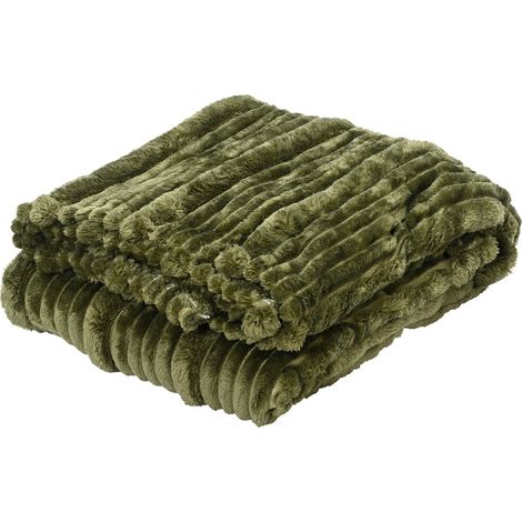 Kuscheldecke Grün Höhe 1 cm Breite 130 cm Länge 170 cm - Polyester