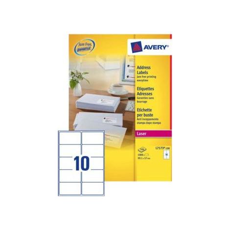 Avery L7173-100 Adressaufkleber Weiß Selbstklebeeticket (1/4)