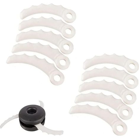 Packung mit 12 Ersatz-Kunststoffmessern für Rasentrimmer 198426-9 198383-1 DUR368AZ DUR369AZ DUR368LZ (1/5)