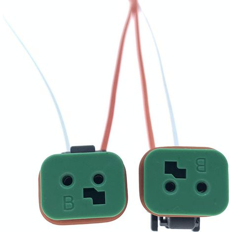 Suitable for wiring harnesses and headlight connectors for Caterpillar, Sany, Liugong, Hyundai, Volvo, Doosan hydraulic excavators, XCMG boom lights -- JB1151-2P