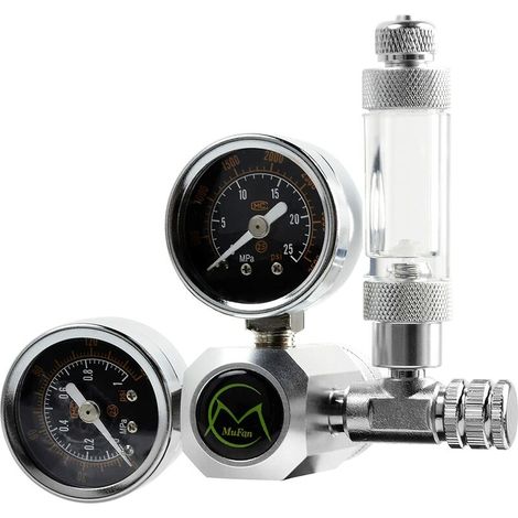 royaluxe - Regulateur de CO2 d'Aquarium, Reducteur de Pression pour Aquarium, Compteur De Bulles et Clapet Anti-Retour pour Manometre, Interface W21,8 (1/5)