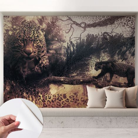 Carta da parati autoadesiva - Fotomurale adesivo - design elegante - stile moderno - Motivo boschivo 208x146 cm (1/5)
