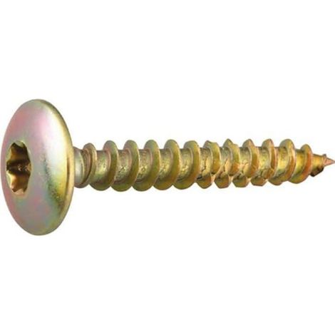 Vis - - Tête cylindrique bombée - Acier zingué - 6 x 30 mm - Boîte de 200 (1/2)