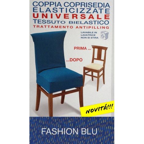 COPRISEDIA ELASTICIZZATO NEW YORK INTERO FASHION BLU (1/2)