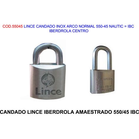 lince candado inox an 550-45 nautic   ibc   iberdrola centro