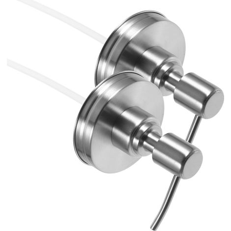 2 Stainless Steel Push Button Dispenser Pumps for Lotion (1/5)